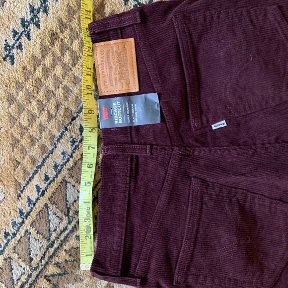 Levi's RIBCAGE BOOTCUT CORDUROY WOMEN'S PANTS high waist 27 - Picture 5 of 6